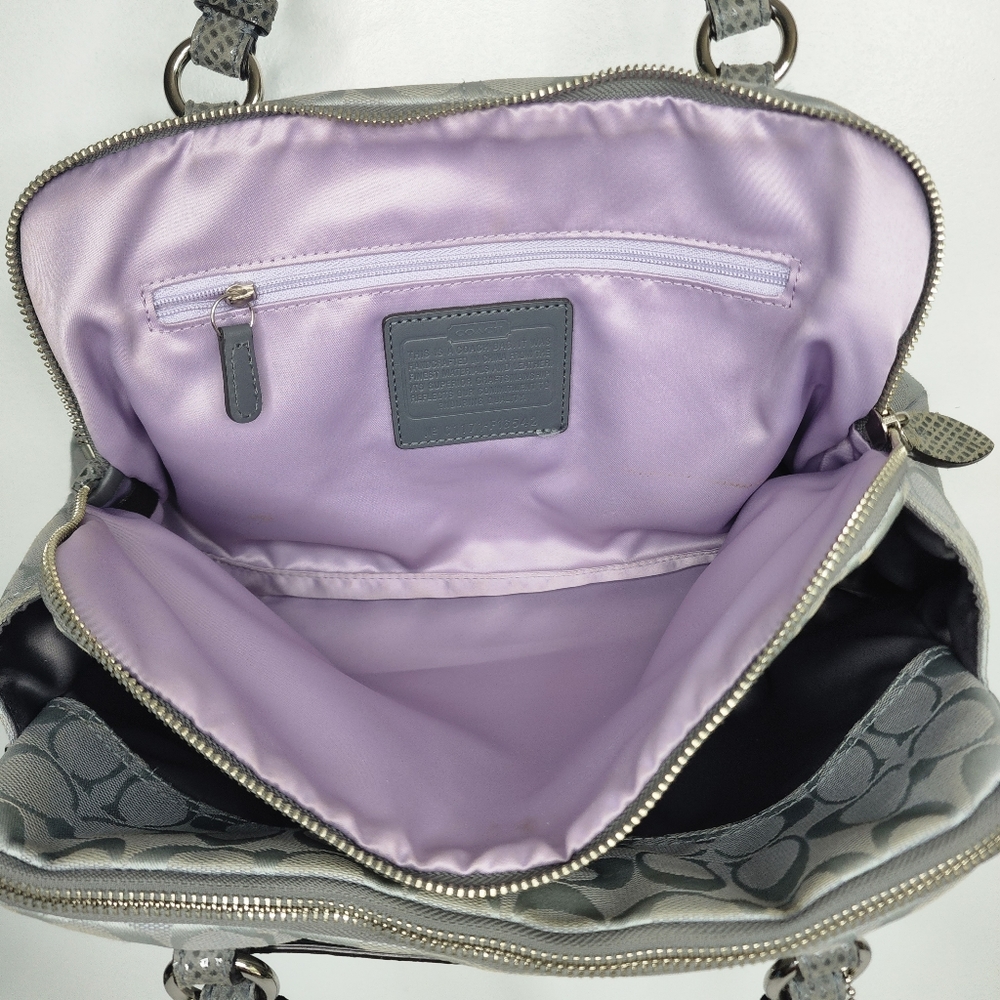 COACH Signature Penelope Shoulder Bag. - Picture 8 of 16